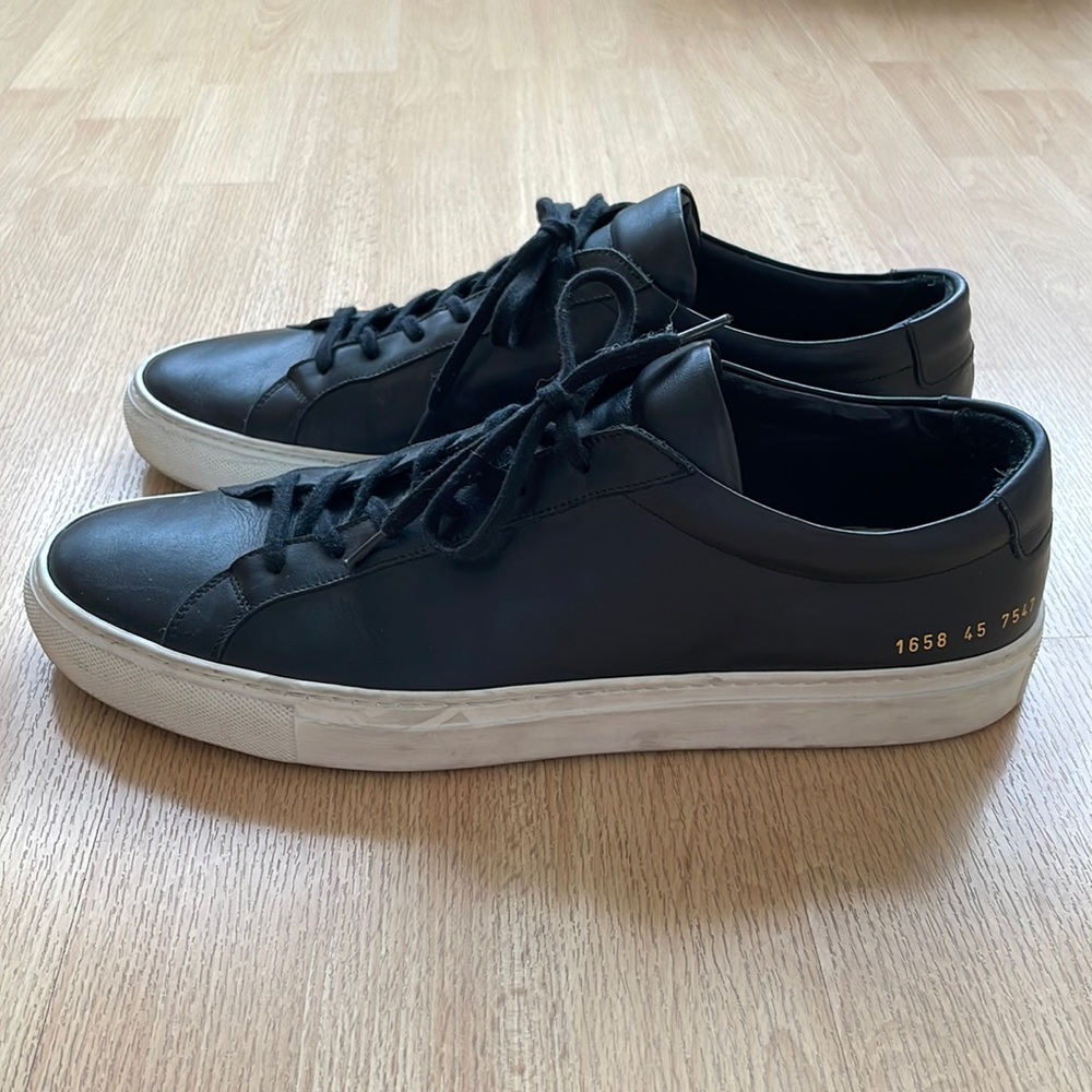 Common Project black sneakers
